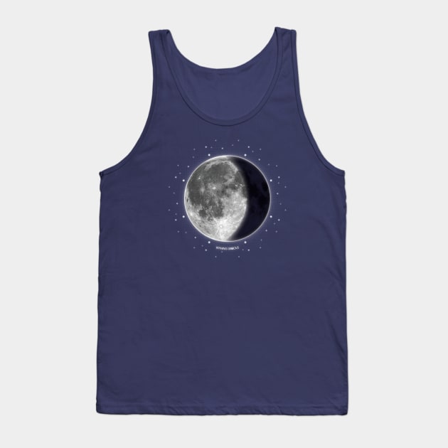 Waning Crescent - Moon Phrases Tank Top by meownarchy